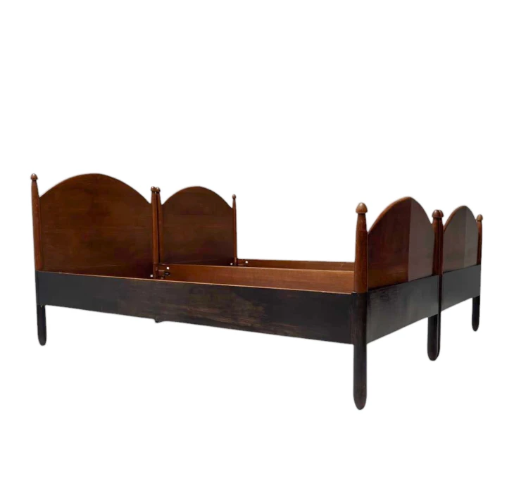 Willem Penaat Art Deco Amsterdamse School Twin Beds for Metz & Co., 1920s